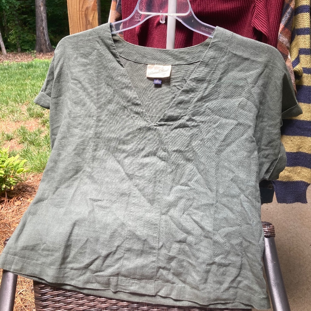 Earthy Linen Top